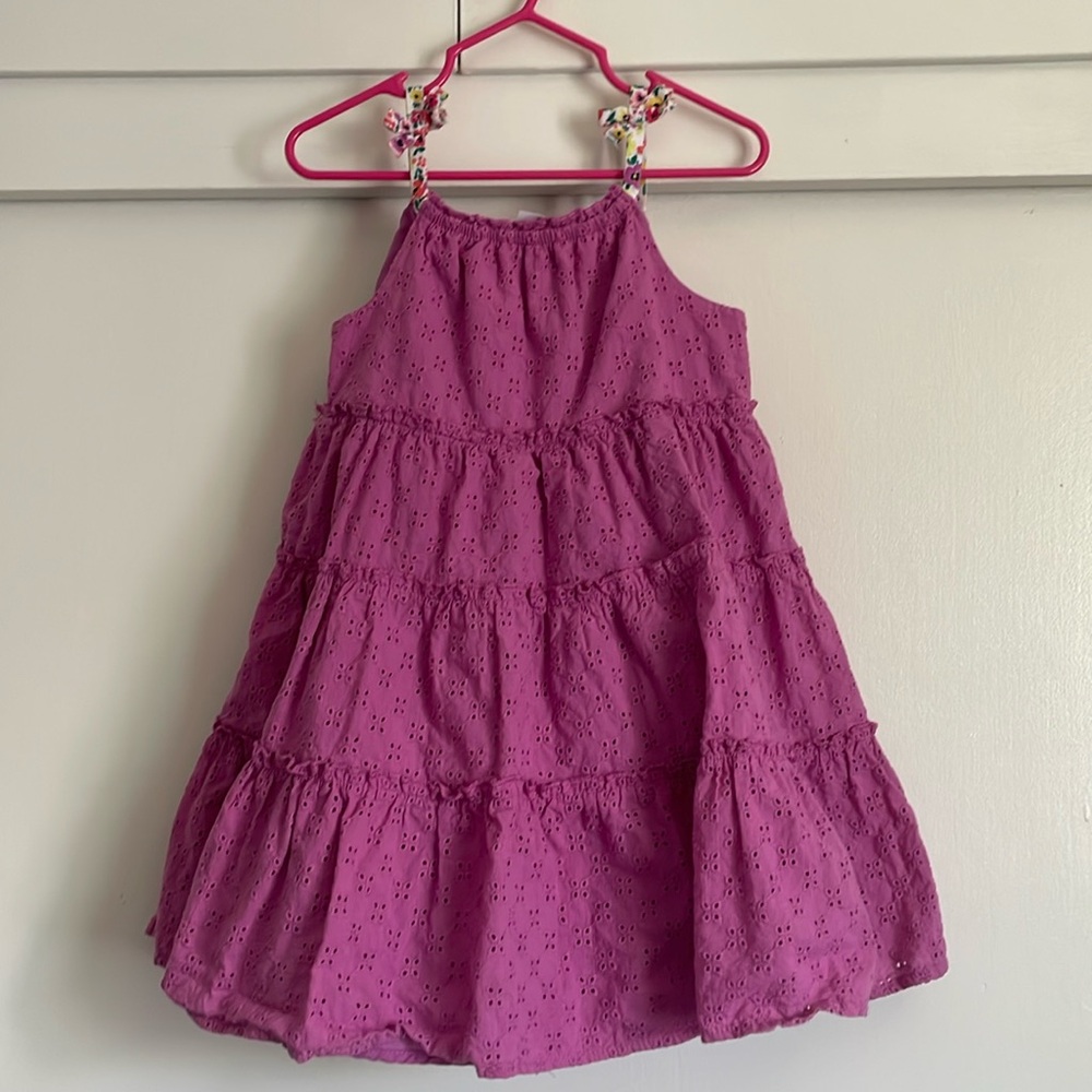 Girls Cotton Eyelet Dress